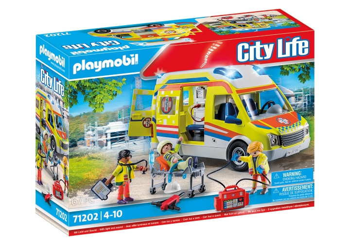 Playmobil Ambulance met licht en geluid (71202) in de groep SPEELGOED, KINDER- & BABYPRODUCTEN / Speelgoed / Speelset bij TP E-commerce Nordic AB (C85554)