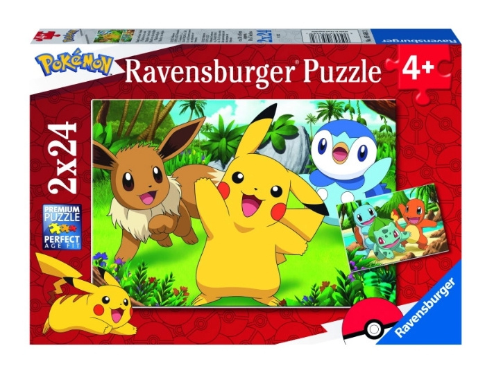 Ravensburger Pokémon 2x24p - (10105668) in de groep SPEELGOED, KINDER- & BABYPRODUCTEN / Speelgoed / Puzzels bij TP E-commerce Nordic AB (C85661)