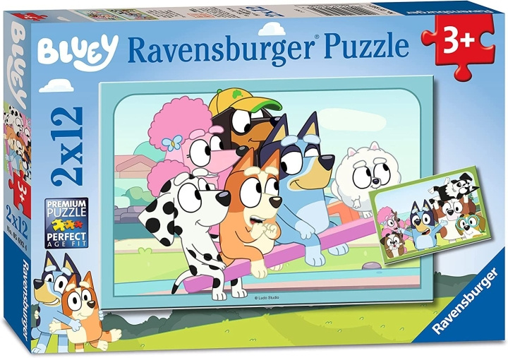 Ravensburger Bluey 2x12p - (10105693) in de groep SPEELGOED, KINDER- & BABYPRODUCTEN / Speelgoed / Kinderpuzzel bij TP E-commerce Nordic AB (C85697)