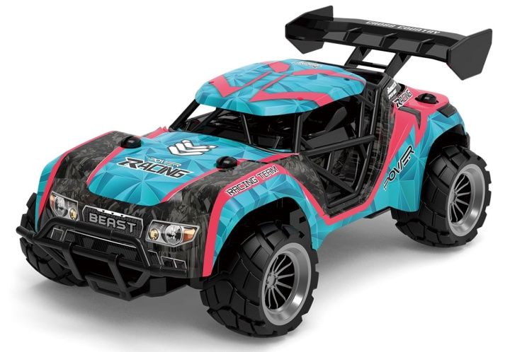 TEC-TOY R/C 1:20 2,4GHz 3,7V Li-ion - Blauw/roze (471411) in de groep SPEELGOED, KINDER- & BABYPRODUCTEN / Op afstand bestuurbaar / Afstand bestuurbare auto\'s bij TP E-commerce Nordic AB (C85699)