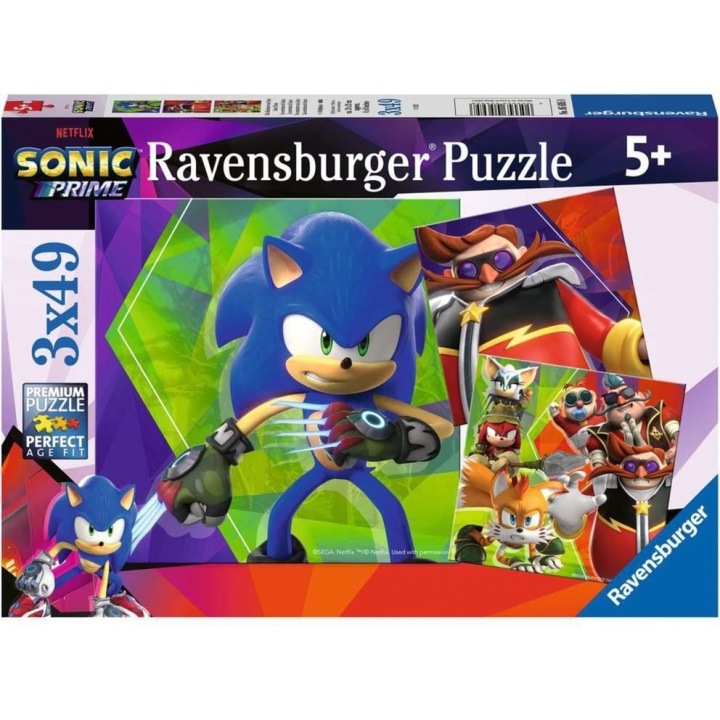 Ravensburger Sonic Prime 3x49p - (10105695) in de groep SPEELGOED, KINDER- & BABYPRODUCTEN / Speelgoed / Puzzels bij TP E-commerce Nordic AB (C85700)