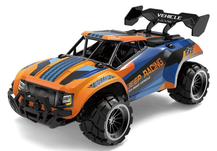 TEC-TOY R/C 1:20 2,4G 3,7V Li-ion - Blauw/oranje in de groep SPEELGOED, KINDER- & BABYPRODUCTEN / Op afstand bestuurbaar / Afstand bestuurbare auto\'s bij TP E-commerce Nordic AB (C85701)