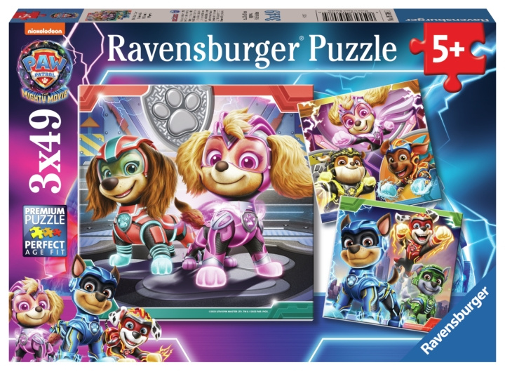 Ravensburger Paw Patrol The Mighty Movie 3x49p - (10105708) in de groep SPEELGOED, KINDER- & BABYPRODUCTEN / Speelgoed / Kinderpuzzel bij TP E-commerce Nordic AB (C85703)