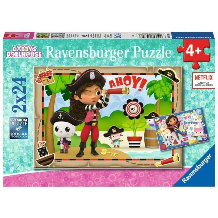 Ravensburger Gabby\'s Poppenhuis 2x24p - (10105710) in de groep SPEELGOED, KINDER- & BABYPRODUCTEN / Speelgoed / Puzzels bij TP E-commerce Nordic AB (C85705)