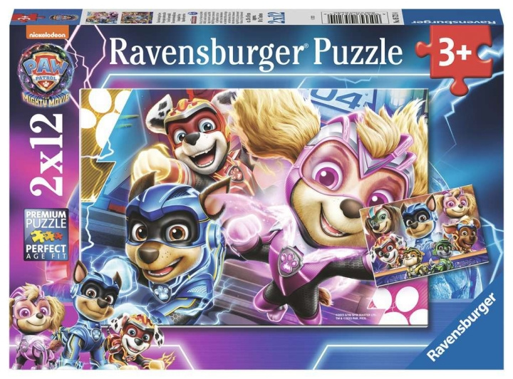 Ravensburger Paw Patrol The Mighty Movie 2x12p - (10105721) in de groep SPEELGOED, KINDER- & BABYPRODUCTEN / Speelgoed / Puzzels bij TP E-commerce Nordic AB (C85707)