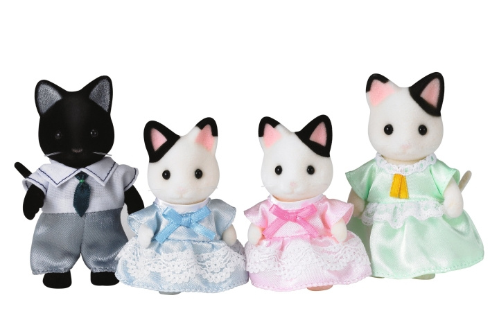 Sylvanian Families Tuxedo kattenfamilie (5181) in de groep SPEELGOED, KINDER- & BABYPRODUCTEN / Speelgoed / Figuren, Miniaturen & accessoires bij TP E-commerce Nordic AB (C85721)