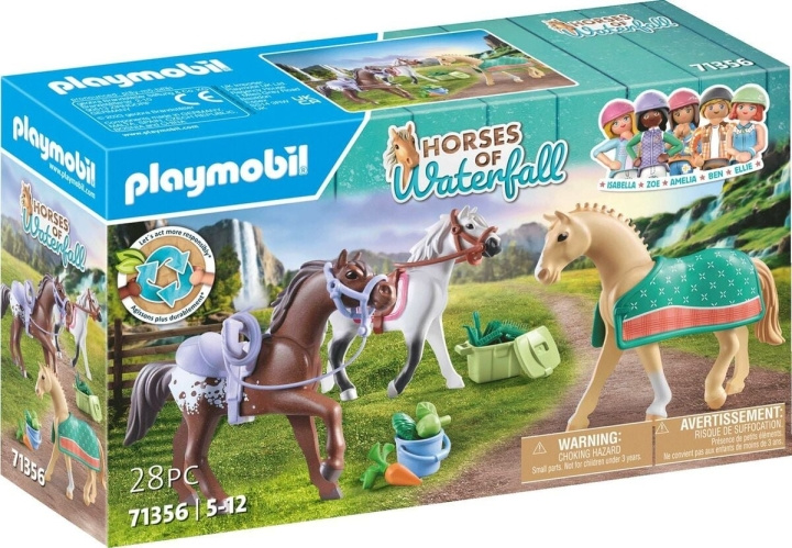 Playmobil Drie paarden met zadels (71356) in de groep SPEELGOED, KINDER- & BABYPRODUCTEN / Speelgoed / Speelset bij TP E-commerce Nordic AB (C85740)