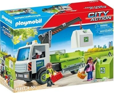 Playmobil Glasafvalwagen met container (71431) in de groep SPEELGOED, KINDER- & BABYPRODUCTEN / Speelgoed / Speelset bij TP E-commerce Nordic AB (C85744)