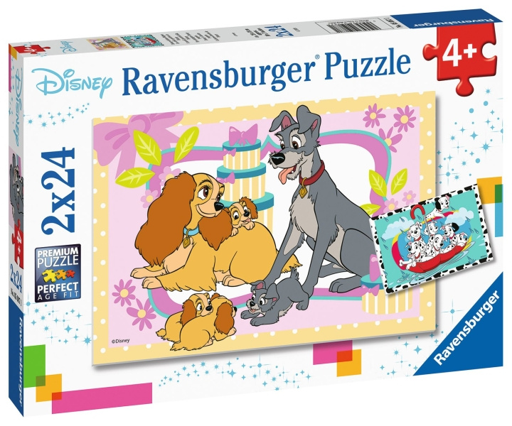 Ravensburger Disney\'s Favoriete Puppies 2x24p - 05087 in de groep SPEELGOED, KINDER- & BABYPRODUCTEN / Speelgoed / Puzzels bij TP E-commerce Nordic AB (C85769)