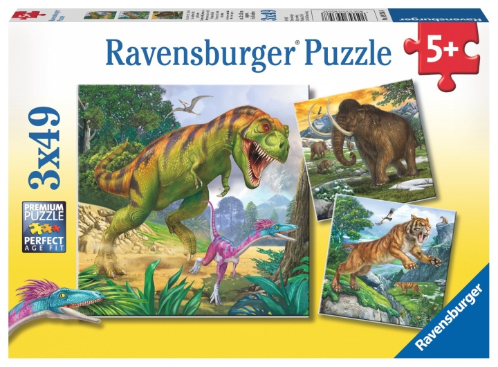 Ravensburger Primeval Ruler 3x49p - 09358 in de groep SPEELGOED, KINDER- & BABYPRODUCTEN / Speelgoed / Puzzels bij TP E-commerce Nordic AB (C85777)