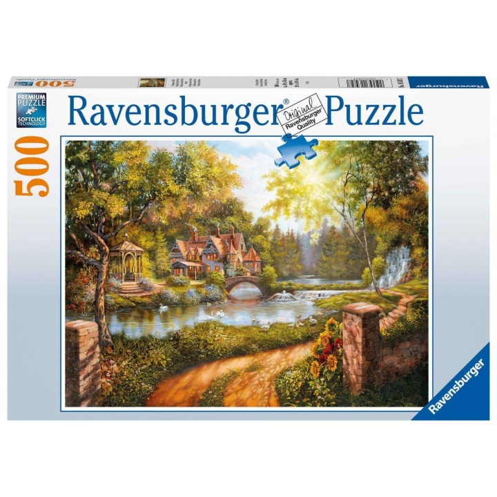 Ravensburger Cottage bij de rivier 500p - 16582 in de groep SPEELGOED, KINDER- & BABYPRODUCTEN / Speelgoed / Puzzels bij TP E-commerce Nordic AB (C85780)