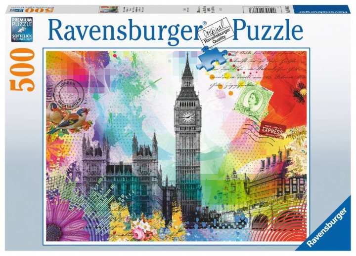 Ravensburger London Postcard 500p - 16986 in de groep SPEELGOED, KINDER- & BABYPRODUCTEN / Speelgoed / Puzzels bij TP E-commerce Nordic AB (C85781)