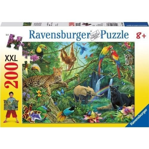 Ravensburger Jungle puzzel XXL 200 stukjes in de groep SPEELGOED, KINDER- & BABYPRODUCTEN / Speelgoed / Puzzels bij TP E-commerce Nordic AB (C85804)