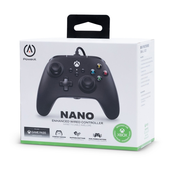 PowerA Nano Enhanced Bedrade Controller voor Nintendo Switch - Zwart in de groep HOME ELECTRONICS / Spelconsoles en accessoires / Nintendo Switch bij TP E-commerce Nordic AB (C85830)