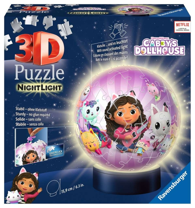 Ravensburger 3D Puzzel Gabby\'s Poppenhuis Nachtlampje 72p (10311575) in de groep SPEELGOED, KINDER- & BABYPRODUCTEN / Speelgoed / Puzzels bij TP E-commerce Nordic AB (C85905)