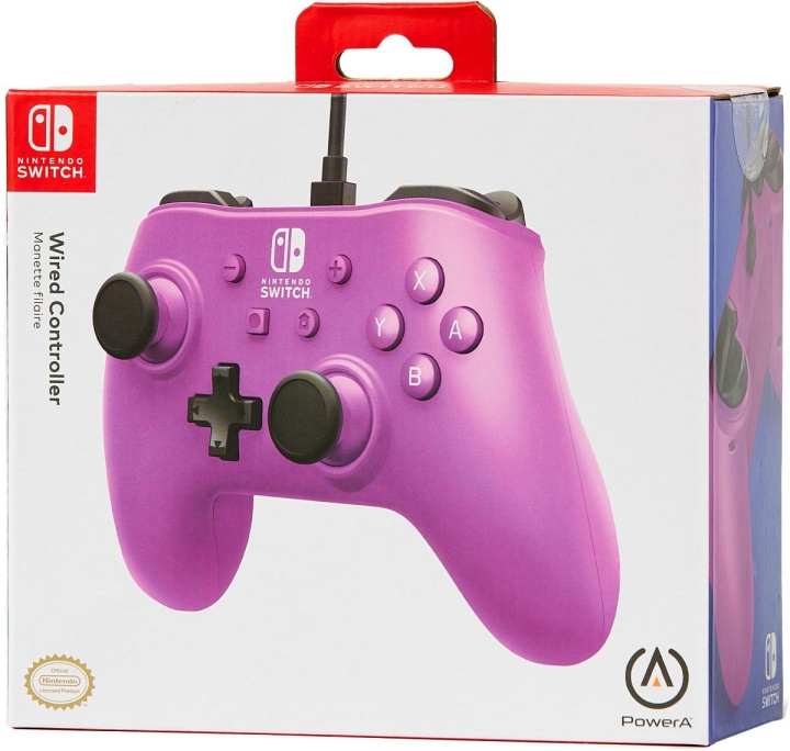 Powera Bedrade Controller Druif Paars in de groep HOME ELECTRONICS / Spelconsoles en accessoires / Nintendo Switch bij TP E-commerce Nordic AB (C85929)