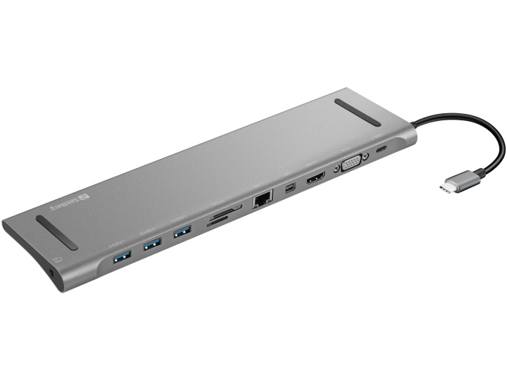 Sandberg USB-C alles-in-één dockingstation in de groep COMPUTERS & RANDAPPARATUUR / Computeraccessoires / USB-hubs bij TP E-commerce Nordic AB (C85949)