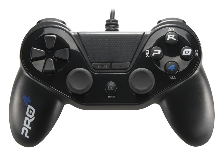 SuBsonic PS4 Pro4 Bedrade Controller Zwart in de groep HOME ELECTRONICS / Spelconsoles en accessoires / Sony PlayStation 4 bij TP E-commerce Nordic AB (C85961)