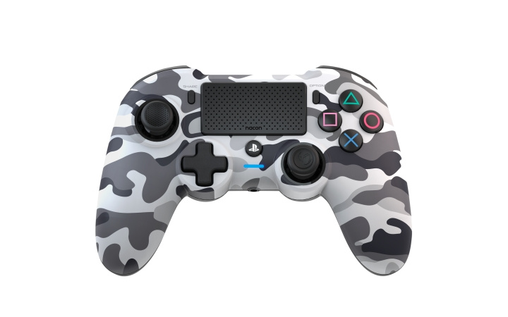 NACON Draadloze Dualshock 4 V2 Controller Asymmetrisch Camo Grijs (PS4) in de groep HOME ELECTRONICS / Spelconsoles en accessoires / Sony PlayStation 4 bij TP E-commerce Nordic AB (C85983)