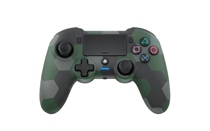 NACON Draadloze Dualshock 4 V2 Controller Asymmetrisch Camo Groen (PS4) in de groep HOME ELECTRONICS / Spelconsoles en accessoires / Sony PlayStation 4 bij TP E-commerce Nordic AB (C85984)