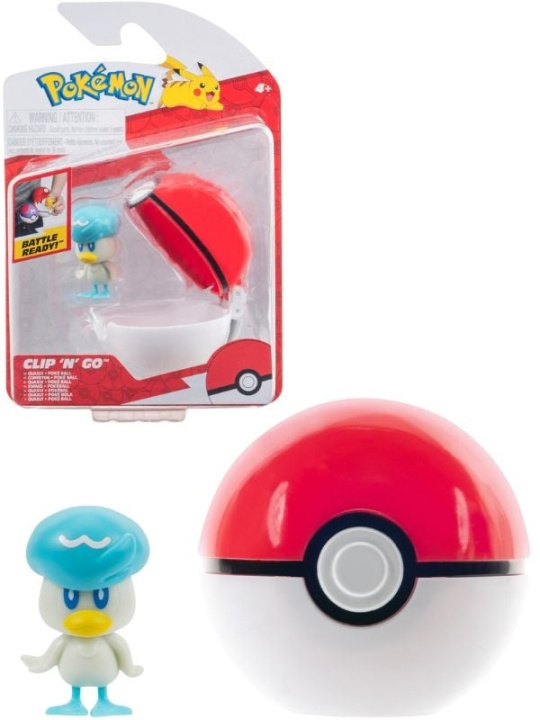 Pokémon Clip N Go - Wuaxly en Poke Ball (PKW3630) in de groep SPEELGOED, KINDER- & BABYPRODUCTEN / Speelgoed / Figuren, Miniaturen & accessoires bij TP E-commerce Nordic AB (C85996)