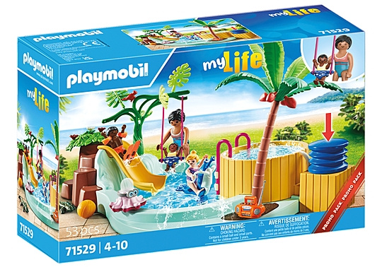 Playmobil Kinderzwembad met whirlpool (71529) in de groep SPEELGOED, KINDER- & BABYPRODUCTEN / Speelgoed / Speelgoed bij TP E-commerce Nordic AB (C86073)