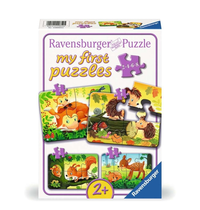 Ravensburger Puzzelbos Dierenpret 2/4/6/8p in de groep SPEELGOED, KINDER- & BABYPRODUCTEN / Speelgoed / Puzzels bij TP E-commerce Nordic AB (C86134)