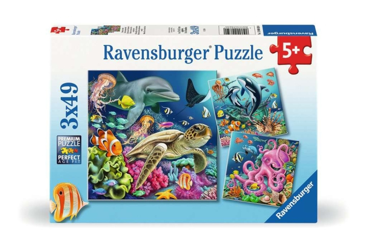 Ravensburger Puzzel onder water 3x49p in de groep SPEELGOED, KINDER- & BABYPRODUCTEN / Speelgoed / Puzzels bij TP E-commerce Nordic AB (C86137)