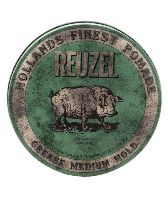 Reuzel Green Grease Medium Hold Pomade 340 ml in de groep BEAUTY & HEALTH / Haar & Styling / Hair styling / Pommade bij TP E-commerce Nordic AB (C86160)