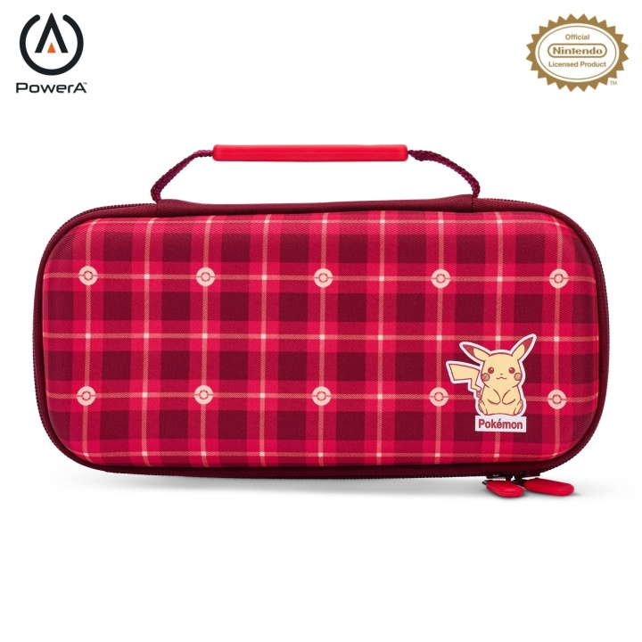 PowerA Beschermhoes Nintendo Switch - Pikachu Plaid - (Switch/OLED/Lite) in de groep HOME ELECTRONICS / Spelconsoles en accessoires / Nintendo Switch bij TP E-commerce Nordic AB (C86195)