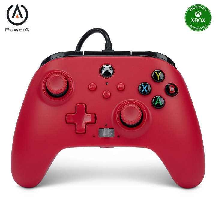 PowerA Verbeterde bedrade controller - Xbox serie X/S - Artisan Red in de groep HOME ELECTRONICS / Spelconsoles en accessoires / Xbox bij TP E-commerce Nordic AB (C86207)