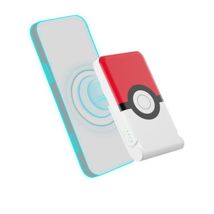 OTL Pokemon Pokeball draadloze magnetische powerbank in de groep SMARTPHONE & TABLETS / Opladers & Kabels / Powerbanks bij TP E-commerce Nordic AB (C86272)