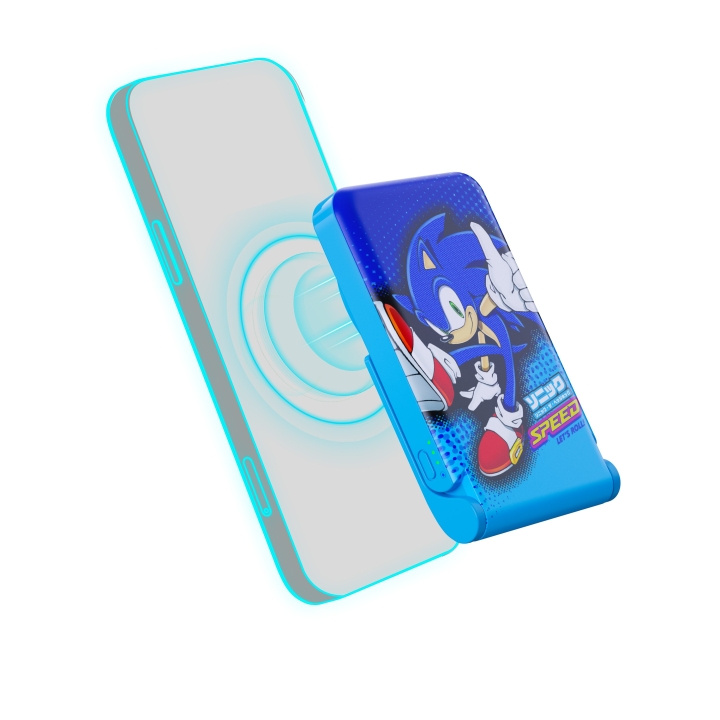 OTL Sonic the Hedgehog draadloze magnetische powerbank in de groep SMARTPHONE & TABLETS / Opladers & Kabels / Powerbanks bij TP E-commerce Nordic AB (C86274)