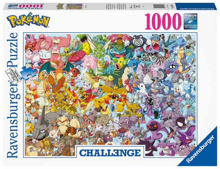 Ravensburger Challenge Pokémon 1000p - (12000460) in de groep SPEELGOED, KINDER- & BABYPRODUCTEN / Speelgoed / Puzzels bij TP E-commerce Nordic AB (C86303)