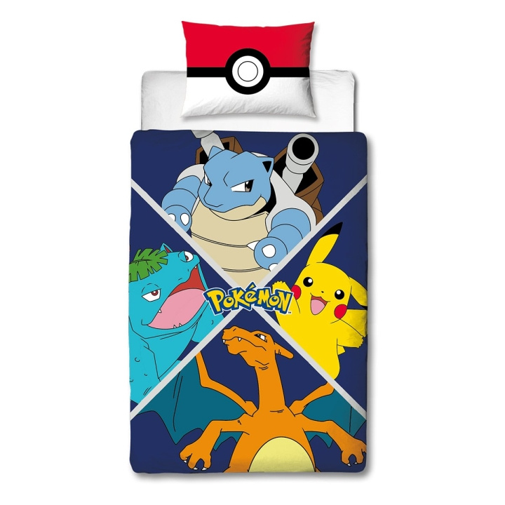 Pokémon Beddengoed - Volwassenen maat 140 x 200 cm - Pokemon (POK611) in de groep SPEELGOED, KINDER- & BABYPRODUCTEN / Kindertextiel / Beddengoed / Beddensets voor Junioren bij TP E-commerce Nordic AB (C86305)