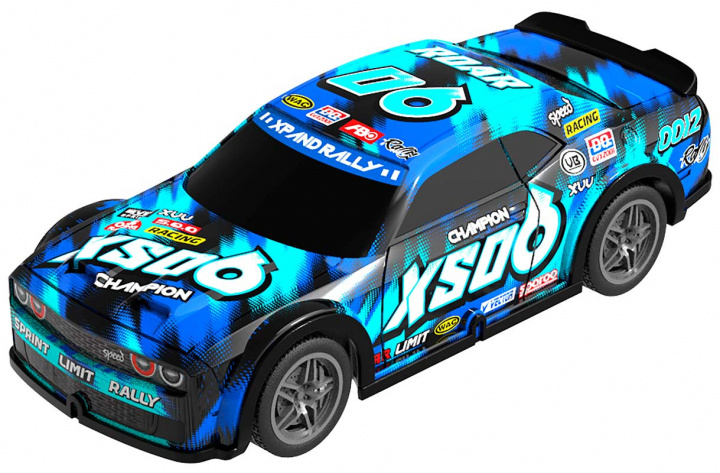 TEC-TOY Roar SXO6 w/light R/C 1:22, 27MHz - Blauw (471255) in de groep SPEELGOED, KINDER- & BABYPRODUCTEN / Op afstand bestuurbaar / Afstand bestuurbare auto\'s bij TP E-commerce Nordic AB (C86315)