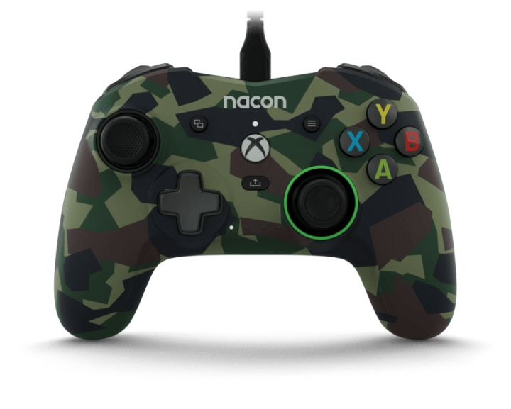 NACON Pro Compact Bedrade Controller Camo Groen /Xbox serie X in de groep HOME ELECTRONICS / Spelconsoles en accessoires / Xbox Series X bij TP E-commerce Nordic AB (C86337)