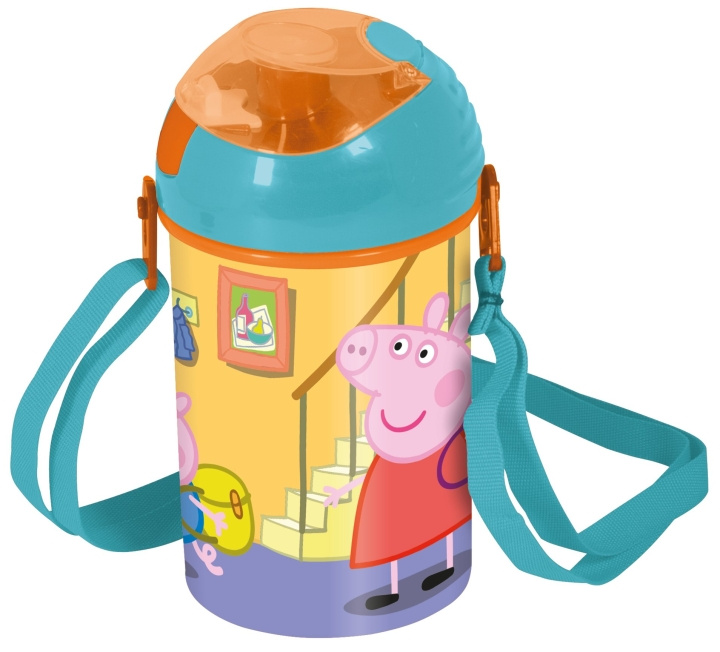 Peppa Pig Peppa Pig Stor - Pop-Up Drinkfles - (48669) in de groep SPEELGOED, KINDER- & BABYPRODUCTEN / Eten & Drinken / Babyflessen & Accessoires bij TP E-commerce Nordic AB (C86372)