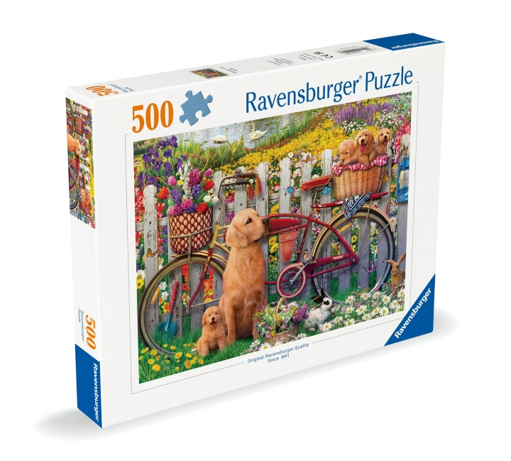 Ravensburger Puzzel Schattige Honden In De Tuin 500p (12000209) in de groep SPEELGOED, KINDER- & BABYPRODUCTEN / Speelgoed / Puzzels bij TP E-commerce Nordic AB (C86412)