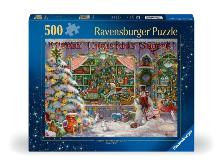 Ravensburger Puzzel De kerstwinkel 500p (12000215) in de groep SPEELGOED, KINDER- & BABYPRODUCTEN / Speelgoed / Puzzels bij TP E-commerce Nordic AB (C86415)