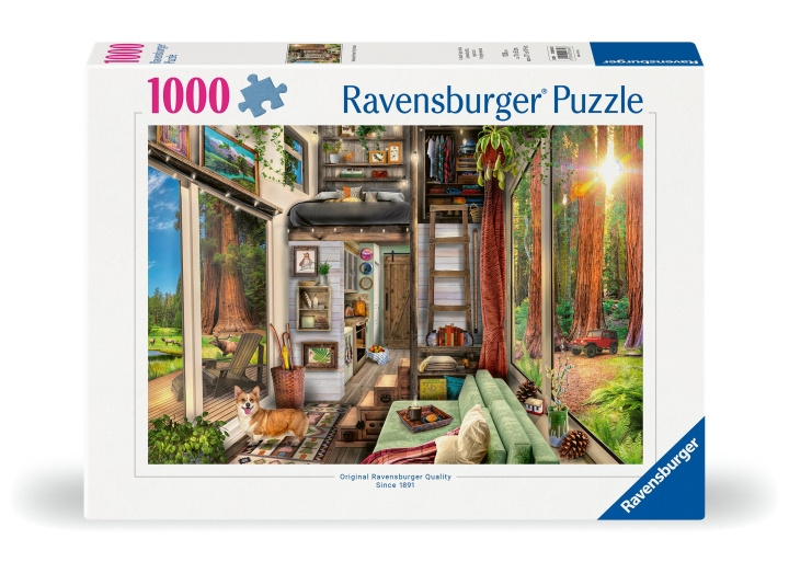 Ravensburger Puzzel Redwood Forest huisje 1000p (12000634) in de groep SPEELGOED, KINDER- & BABYPRODUCTEN / Speelgoed / Puzzels bij TP E-commerce Nordic AB (C86463)