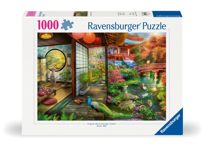 Ravensburger Puzzel Japanse Tuin Theehuis Kyoto 1000p (12000635) in de groep SPORT, VRIJE TIJD & HOBBY / Hobby / Puzzel bij TP E-commerce Nordic AB (C86464)