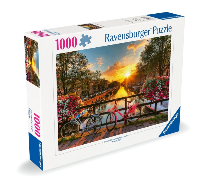 Ravensburger Puzzel Fietsen In Amsterdam 1000p (12000662) in de groep SPEELGOED, KINDER- & BABYPRODUCTEN / Speelgoed / Puzzels bij TP E-commerce Nordic AB (C86466)