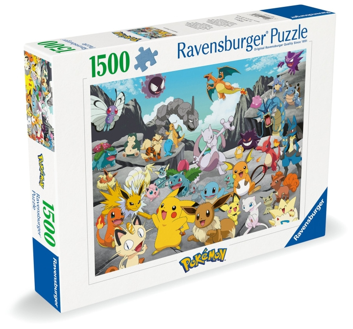 Ravensburger Puzzel Pokémon Classics 1500p (12000726) in de groep SPEELGOED, KINDER- & BABYPRODUCTEN / Speelgoed / Puzzels bij TP E-commerce Nordic AB (C86474)