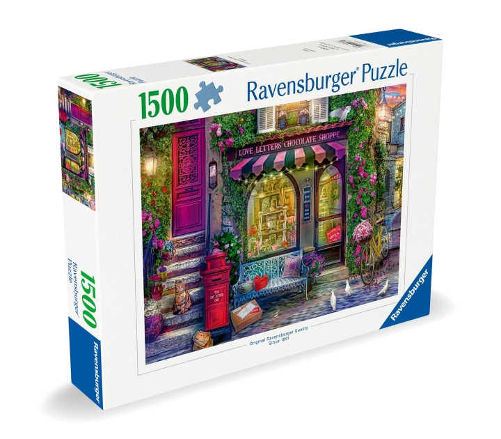 Ravensburger Puzzel Love Letters Chocoladewinkel 1500p (12000737) in de groep SPEELGOED, KINDER- & BABYPRODUCTEN / Speelgoed / Puzzels bij TP E-commerce Nordic AB (C86478)