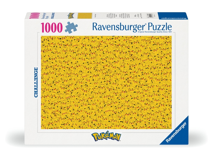 Ravensburger Puzzel Challenge Pikachu 1000p (12000829) in de groep SPEELGOED, KINDER- & BABYPRODUCTEN / Speelgoed / Puzzels bij TP E-commerce Nordic AB (C86543)