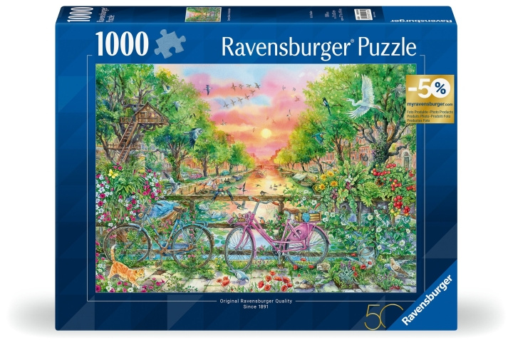 Ravensburger Puzzel Fietsen Amsterdam 1000p (12001089) in de groep SPEELGOED, KINDER- & BABYPRODUCTEN / Speelgoed / Puzzels bij TP E-commerce Nordic AB (C86560)