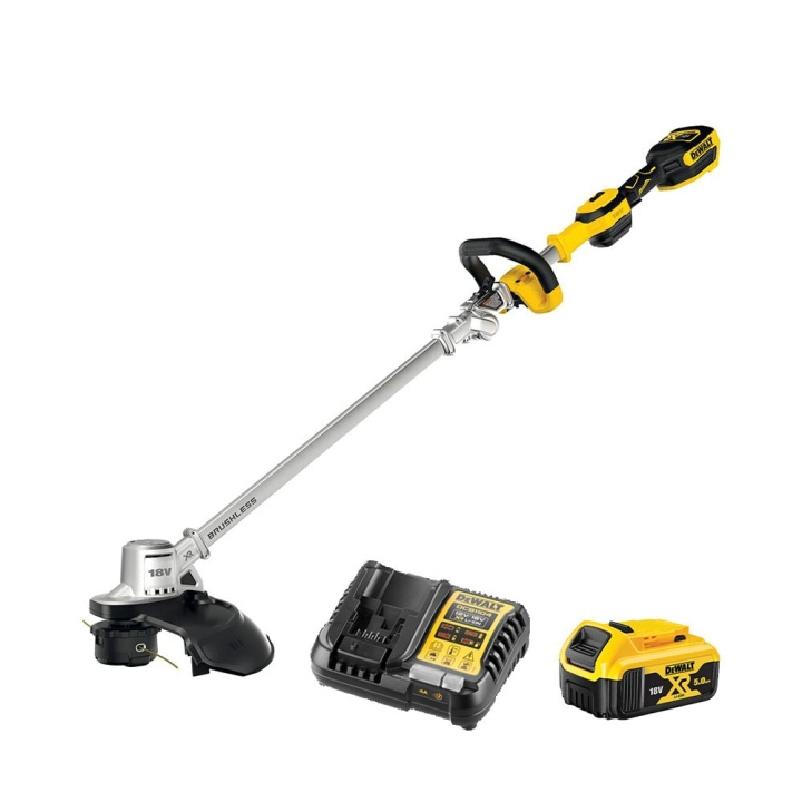 DeWALT DCMST561P1-QW 18V XR-strijktrimmer - 1x 5.0Ah en lader in de groep HUISHOUDEN & TUIN / Tuinproducten / Tuingereedschap bij TP E-commerce Nordic AB (C86609)