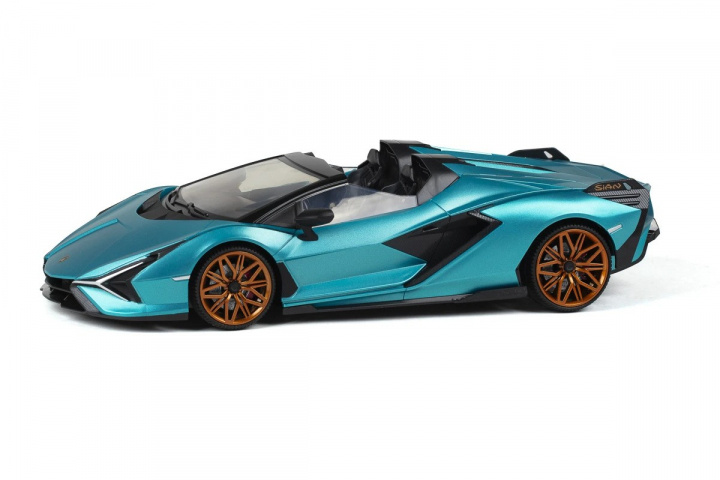 TEC-TOY Lamborghini Sian R/C 1:16 2,4GHz - turkoois (471306) in de groep SPEELGOED, KINDER- & BABYPRODUCTEN / Op afstand bestuurbaar / Afstand bestuurbare auto\'s bij TP E-commerce Nordic AB (C86628)