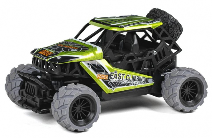 TEC-TOY King Climber R/C 1:18 2,4G 3,7V Li-ion, groen (471416) in de groep SPEELGOED, KINDER- & BABYPRODUCTEN / Op afstand bestuurbaar / Afstand bestuurbare auto\'s bij TP E-commerce Nordic AB (C86647)